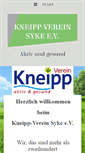 Mobile Screenshot of kneippverein-syke.de