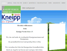 Tablet Screenshot of kneippverein-syke.de